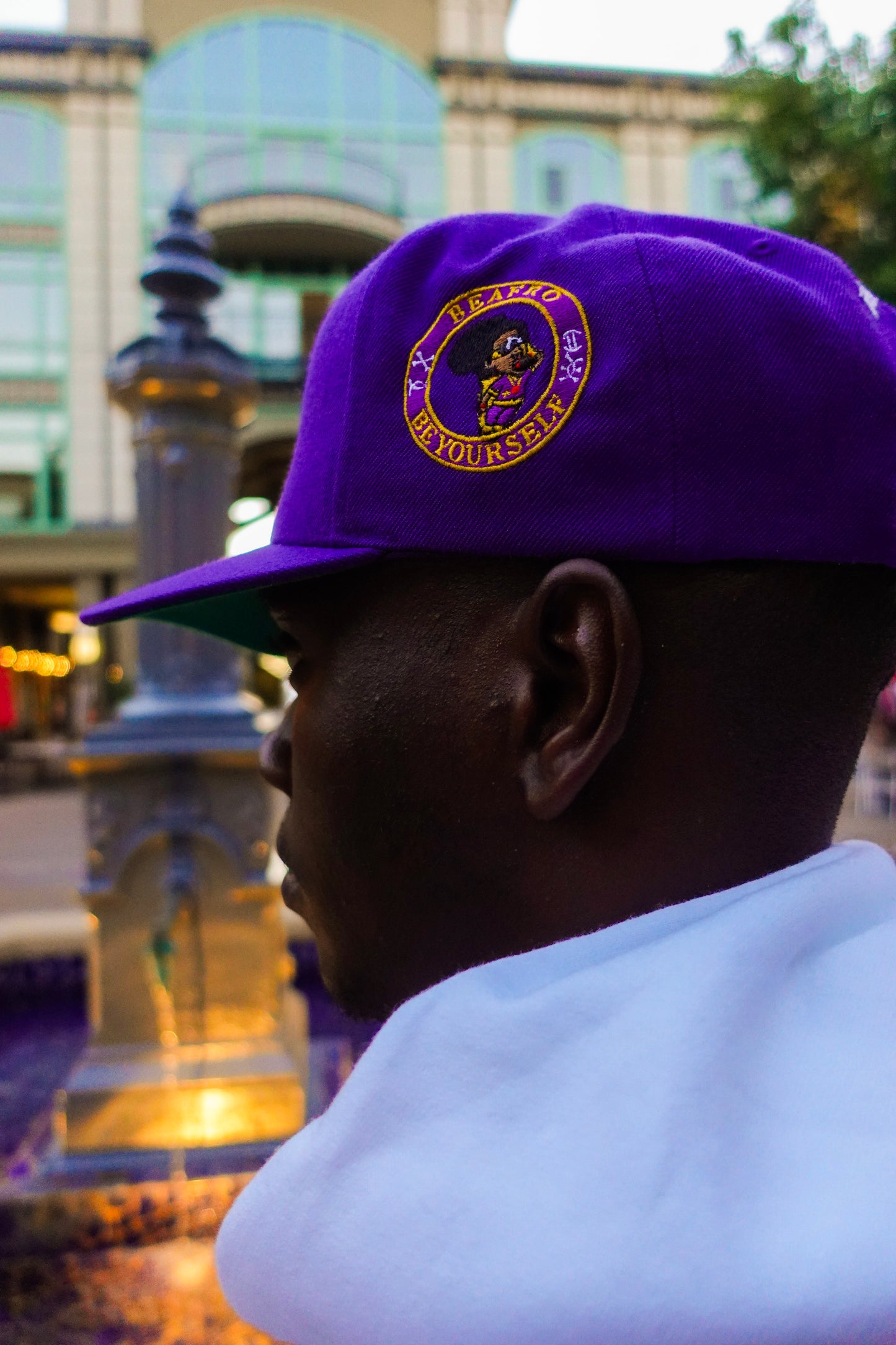 BA Stunnas 6 Panel Snapback Purple