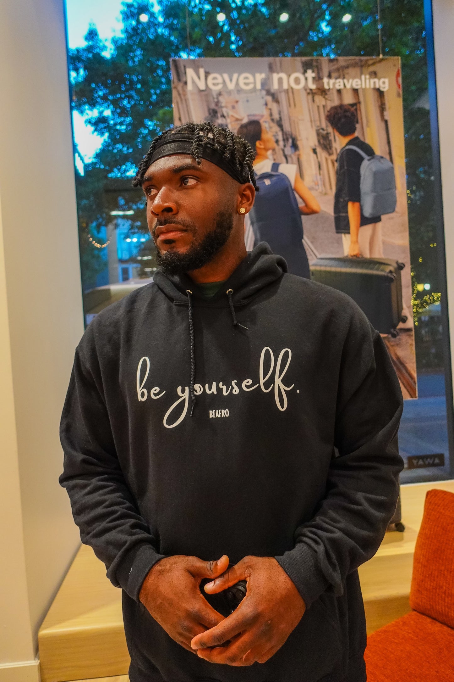 Be Yourself Hoodie Black