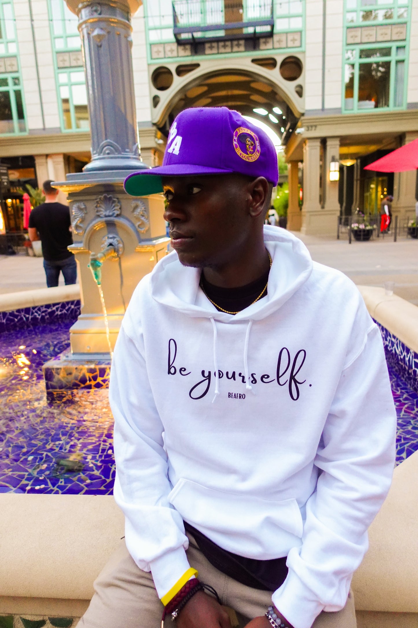 Be Yourself Hoodie White