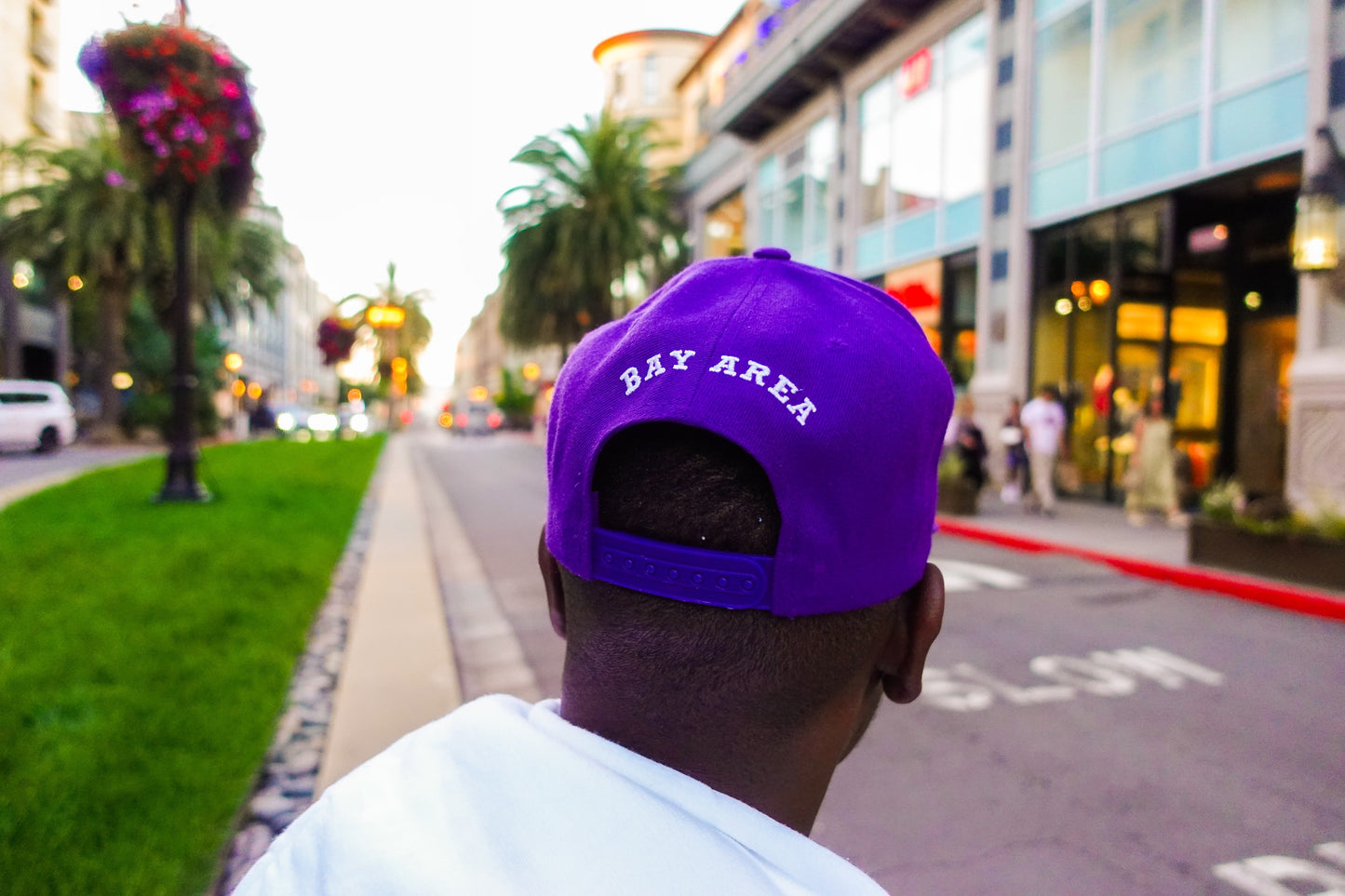 BA Stunnas 6 Panel Snapback Purple