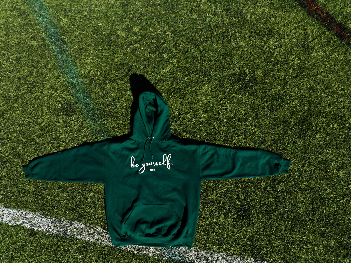 Be Yourself Hoodie Forest Green