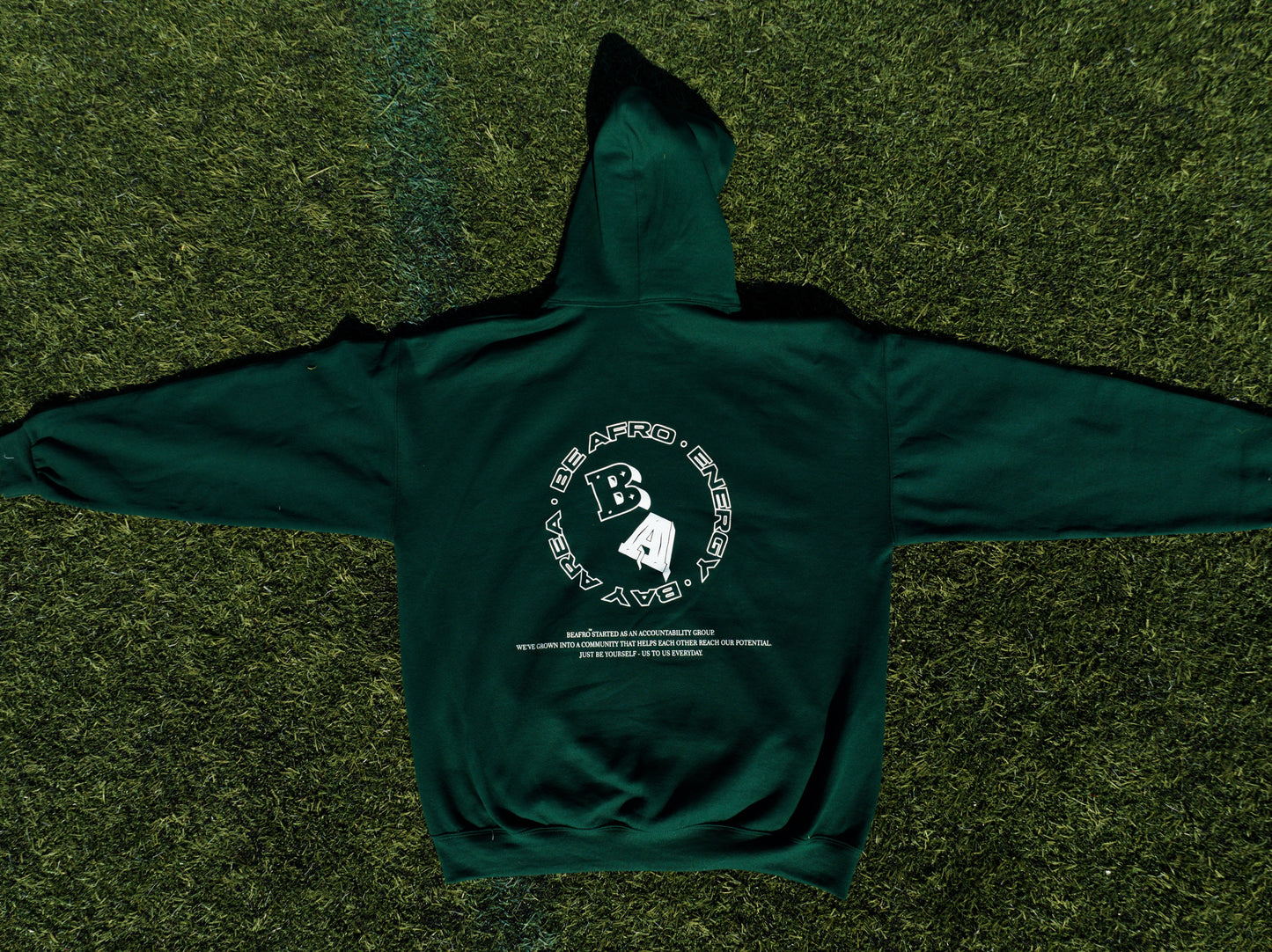 Be Yourself Hoodie Forest Green